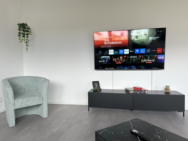 Helles Wohnzimmer im Cameiroo Apartment Euskirchen - Familienurlaub Eifel